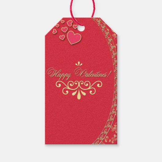 VALENTIJNS ~ Label cadeaus Cadeaulabel (Voorkant)