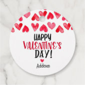 Valentijns Label, moderne Valentijnsdag Bedankjes Labels (Achterkant)