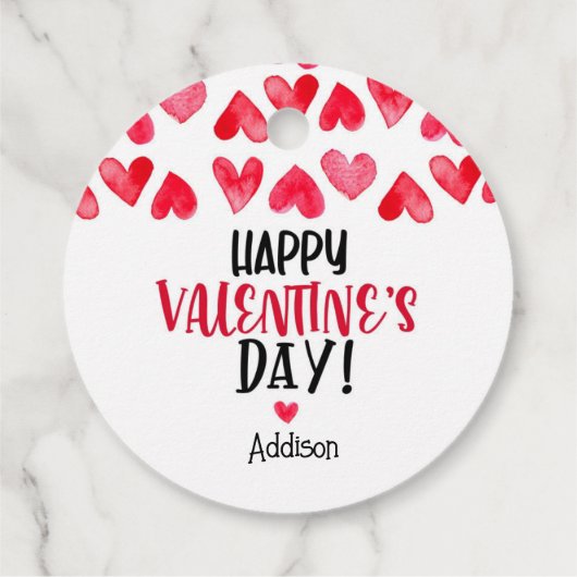 Valentijns Label, moderne Valentijnsdag Bedankjes Labels (Achterkant)