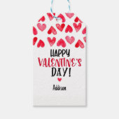 Valentijns Label, moderne Valentijnsdag Cadeaulabel (Voorkant)