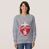 Valentijns Lamb Love Sweatshirt (Voorkant volledig)