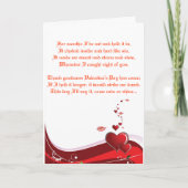 Valentijns liefdegedicht feestdagen kaart (Voorkant)