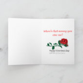 Valentijns liefdegedicht feestdagen kaart (Binnen)