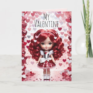 Valentijns Lieve Pop Valentijn Kaart