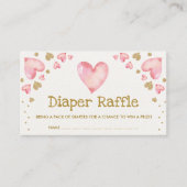 Valentijns Lieverd Luierriffelroze goud Informatiekaartje (Voorkant)