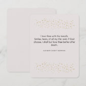 Valentijn's Love gedicht, Elizabeth Barrett Browni (Voorkant / Achterkant)