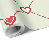 Valentijns Loveline Wrapping Paper Cadeaupapier (Rol Hoek)