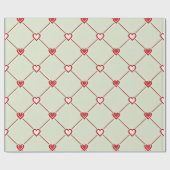 Valentijns Loveline Wrapping Paper Cadeaupapier (Vlak)