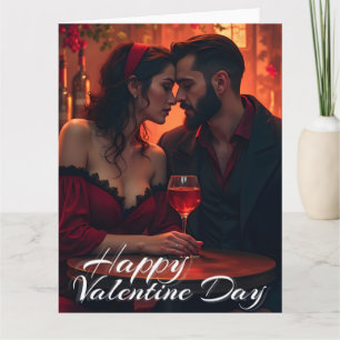 Valentijns magie met romantische saamhorigheid kaart