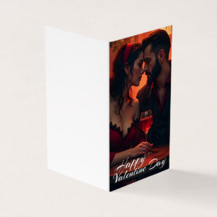Valentijns magie met romantische saamhorigheid kaart