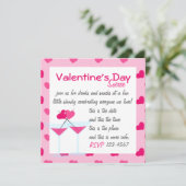 Valentijns Martinis- de Valentinis! Kaart (Staand voorkant)