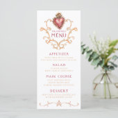 Valentijns menu Inwendig menu heilig hart barok (Staand voorkant)