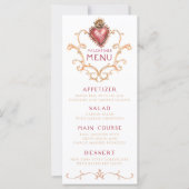 Valentijns menu Inwendig menu heilig hart barok (Voorkant)