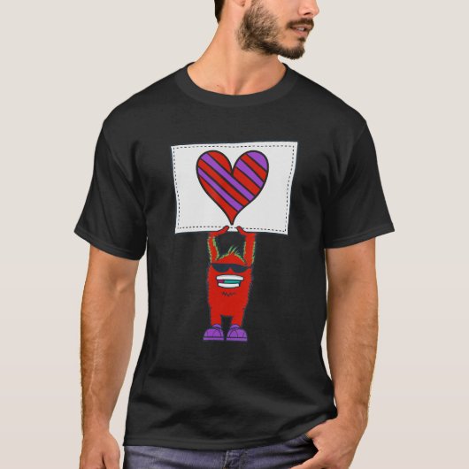 Valentijns monster t-shirt (Voorkant)