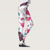 Valentijns motief Red Hearts & Birds Leggings (Rechts)