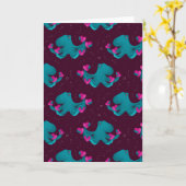 Valentijns Octopus en Harten Kaart (Gele Bloem)