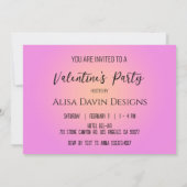 Valentijns- of Galentijnsfeest Uitnodiging (Achterkant)