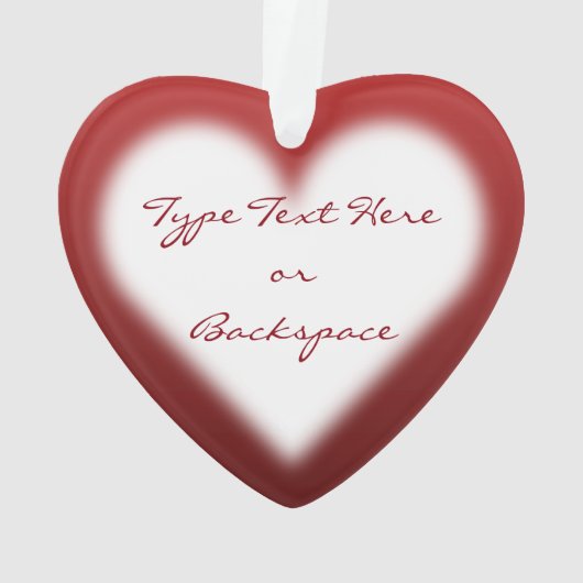 Valentijns Ornament Gepersonaliseerd liefdesOrname (achterkant)