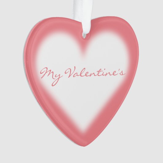 Valentijns Ornament Gepersonaliseerd liefdesOrname (voorkant)