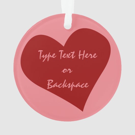 Valentijns Ornament Gepersonaliseerd liefdesOrname (achterkant)