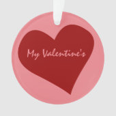 Valentijns Ornament Gepersonaliseerd liefdesOrname (voorkant)