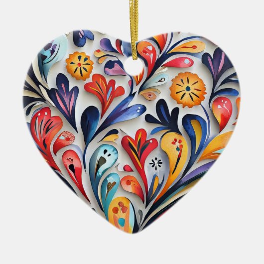 Valentijns Ornament van het hart (Voorkant)