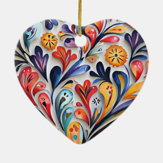 Valentijns Ornament van het hart (Achterkant)
