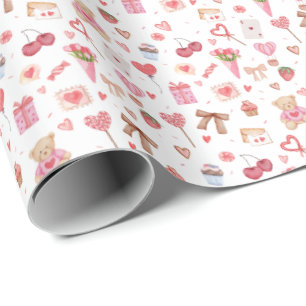 Valentijns pakpapier
