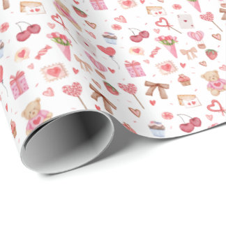 Valentijns pakpapier