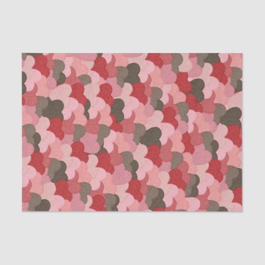 Valentijns papier harten camouflage stijl (Voorkant)