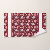 Valentijns patroon bad handdoek (Handdoek)