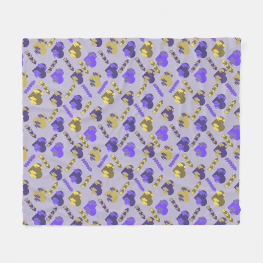 Valentijns patroon fleece deken (Voorkant (Horizontaal))