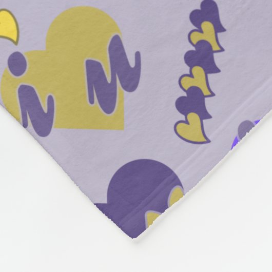 Valentijns patroon fleece deken (Hoek)