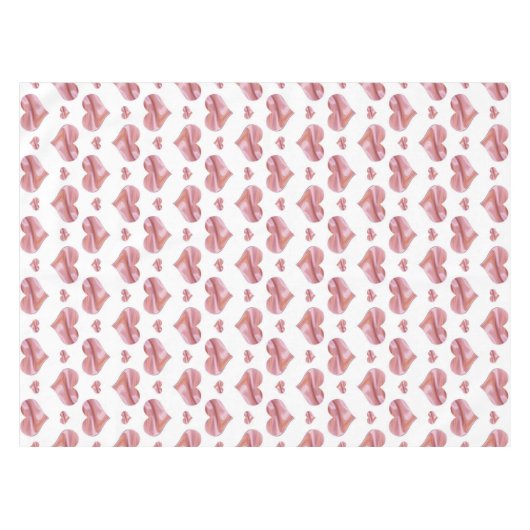 Valentijns patroon met hart . tafelkleed (Voorkant (Horizontaal))