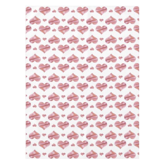 Valentijns patroon met hart . tafelkleed (Voorkant)