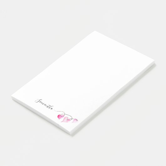 Valentijns Persoonlijk Koord van het Hart Post-it® Notes (Schuin)