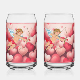 Valentijns pijlglas blikvorm glas