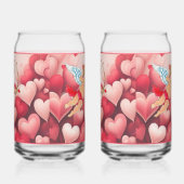 Valentijns pijlglas blikvorm glas (Rechts)