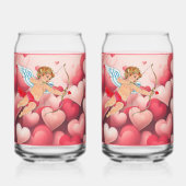 Valentijns pijlglas blikvorm glas (Achterkant)