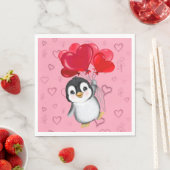 Valentijns Pinguïn  Servet (Insitu)