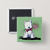 Valentijns Prins Westie Speldje (Voorkant /achterkant)