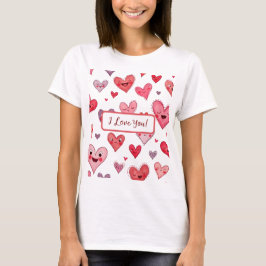 Valentijns print T-shirt