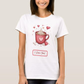 Valentijns print T-shirt (Voorkant)