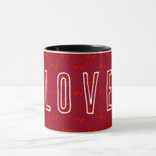 Valentijn's Red Hearts op Red Love 2 Mok