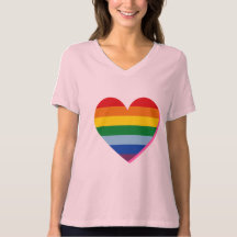 Valentijns regenboogkartel Heart T-Shirt