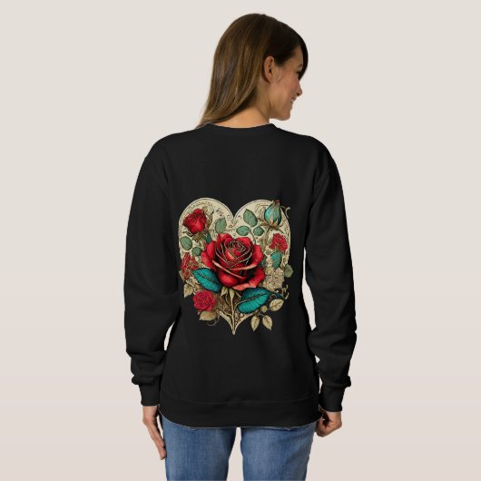 Valentijns Renaissance Roos Trui (Achterkant volledig)