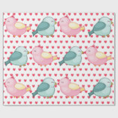 Valentijns Rood hart op wit papier met klauterTort (Vlak)