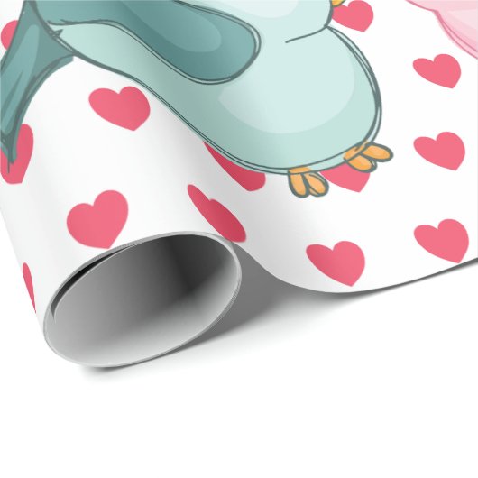 Valentijns Rood hart op wit papier met klauterTort (Rol Hoek)