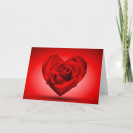 Valentijns Roos Feestdagen Kaart