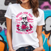 Valentijns Rozen zijn Red Inside I'm Dead T-shirt